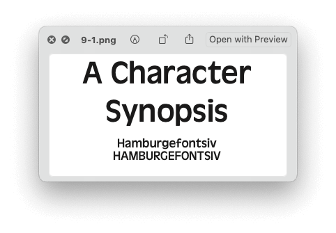 Valerie Estrina’s font Kimberley, based on Svatopluk Ručka’s description of Antique Olive.